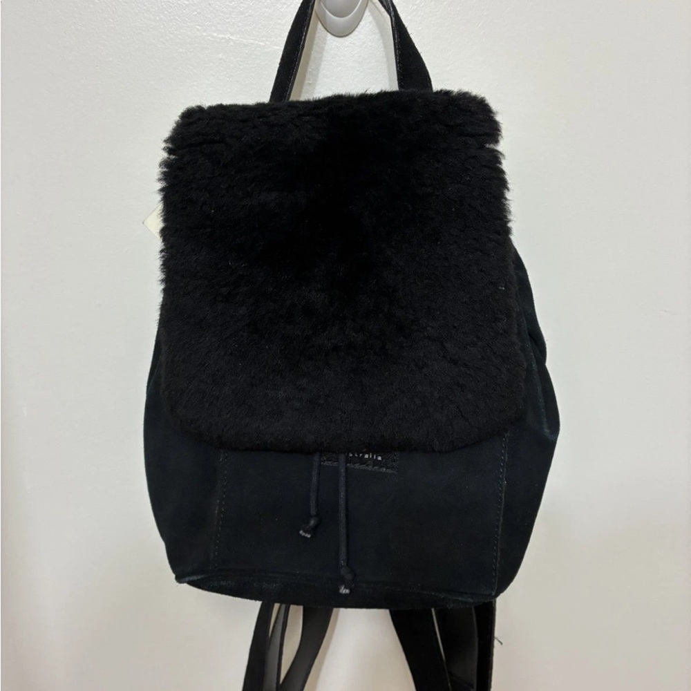 UGG Black Shearling mini Backpack NWT - image 2